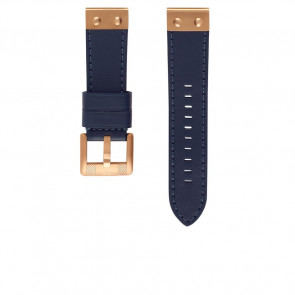 Uhrenarmband TW Steel CEB1202 Leder Blau 24mm