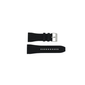 Uhrenarmband Fossil CH2576 / CH2577 Kautschuk Schwarz 30mm