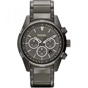 Uhrenarmband Fossil CH2840 Stahl Anthrazitgrau 22mm