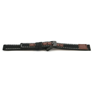 Uhrenarmband Coolwatch CS.245 Leder/Textil Mehrfarbig 16mm