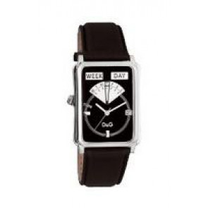 Uhrenarmband Dolce & Gabbana DW0122 Leder Schwarz 23mm
