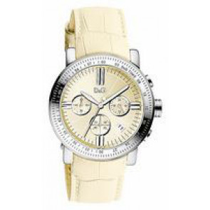 Uhrenarmband Dolce & Gabbana DW0678 Leder Beige 22mm
