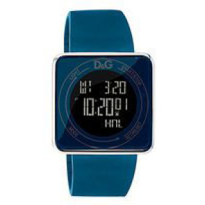 Uhrenarmband Dolce & Gabbana DW0736 Kautschuk Blau 28mm