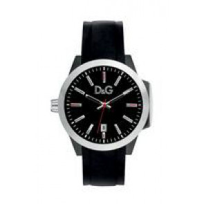 Dolce & Gabbana Uhrenarmband DW0745 Kautschuk Schwarz 22mm