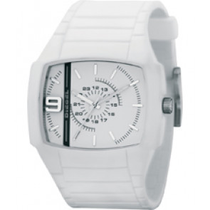 Uhrenarmband Diesel DZ1383 Silikon Weiss 28mm