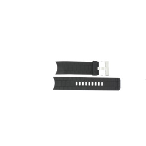 Uhrenarmband Diesel DZ1437 / Double Down Kautschuk Schwarz 24mm