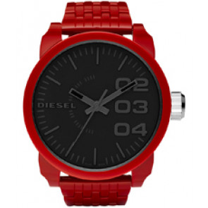 Uhrenarmband Diesel DZ1462 Kunststoff Rot 28mm