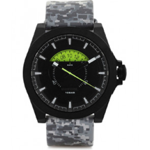 Uhrenarmband Diesel DZ1658 Leder Grau 28mm