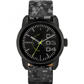 Uhrenarmband Diesel DZ1664 Leder Grau 24mm