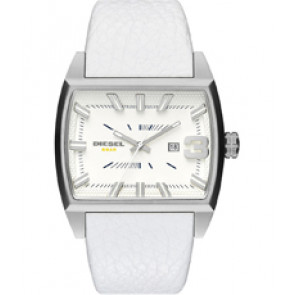 Uhrenarmband Diesel DZ1705 Leder Weiss 30mm