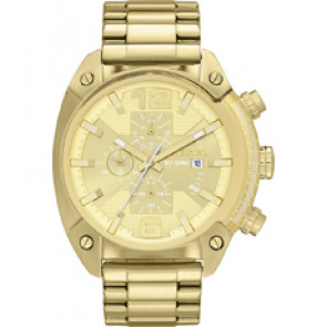 Uhrenarmband Diesel DZ4299 Rostfreier Stahl Vergoldet 24mm