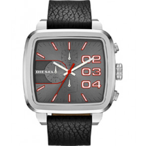 Uhrenarmband Diesel DZ4304 Leder Schwarz 24mm