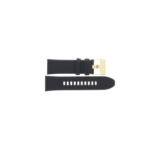Uhrenarmband Diesel DZ4344 / Mega Chief Leder Schwarz 26mm
