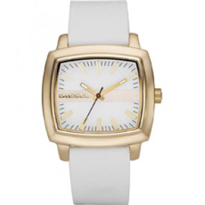 Uhrenarmband Diesel DZ5192 Leder Weiss 20mm