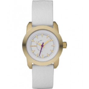 Uhrenarmband Diesel DZ5240 Leder Weiss 16mm