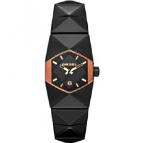 Uhrenarmband Diesel DZ5327 Rostfreier Stahl Schwarz 19mm