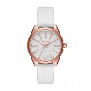 Uhrenarmband Diesel DZ5541 Leder Weiss 18mm