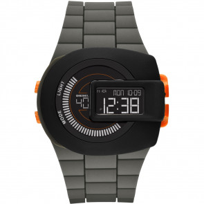 Uhrenarmband (Armband + Gehäuse-Kombination) Diesel DZ7299 Silikon Grün 28mm