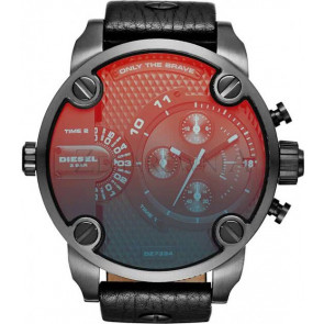 Uhrenarmband Diesel DZ7334 Leder Schwarz 24mm