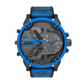 Uhrenarmband Diesel DZ7434 Nylon Blau 28mm