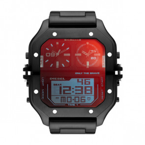Uhrenarmband Diesel DZ7455 Stahl Schwarz 28mm