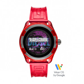 Uhrenarmband Smartwatch Diesel DZT2019 Kunststoff Rot 22mm