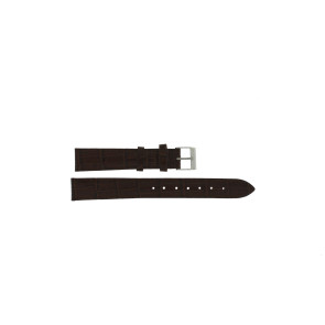 Uhrenarmband Universal E035-XL Leder Braun 16mm