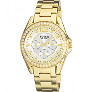 Uhrenarmband Fossil ES2421 Rostfreier Stahl Vergoldet 18mm