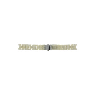 Uhrenarmband Fossil ES2670 Kunststoff Beige 14mm