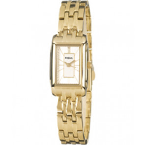 Uhrenarmband Fossil ES2737 Rostfreier Stahl Vergoldet 12mm