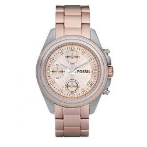 Uhrenarmband Fossil ES2915 Stahl Rosé 18mm
