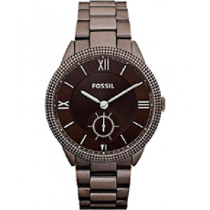 Uhrenarmband Fossil ES3067 Rostfreier Stahl Braun 18mm