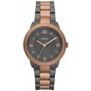 Uhrenarmband Fossil ES3075 Rostfreier Stahl Anthrazitgrau 16mm