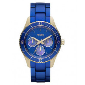 Uhrenarmband Fossil ES3079 Aluminium Blau 18mm