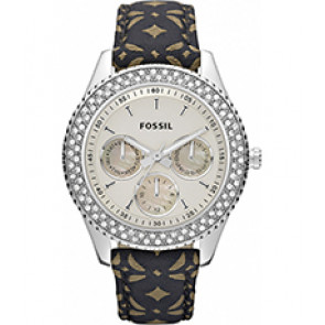 Uhrenarmband Fossil ES3125 Leder Mehrfarbig 18mm