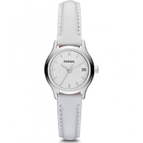 Uhrenarmband Fossil ES3275 Leder Weiss 12mm