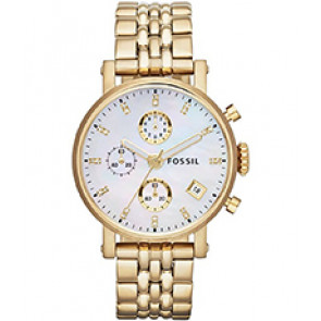 Uhrenarmband Fossil ES3383 Rostfreier Stahl Vergoldet 18mm