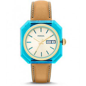 Uhrenarmband Fossil ES3536 Leder Braun 18mm