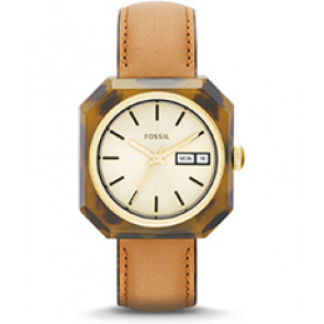 Uhrenarmband Fossil ES3540 Leder Braun 18mm