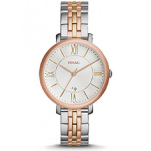 Uhrenarmband Fossil ES3844 Rostfreier Stahl Zweifarbig 14mm