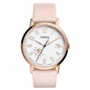 Uhrenarmband Fossil ES3991 Leder Beige 20mm