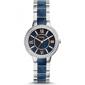 Uhrenarmband Fossil ES4009 Rostfreier Stahl Blau 14mm