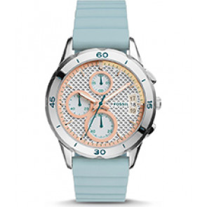 Uhrenarmband Fossil ES4023 Silikon Grün 20mm