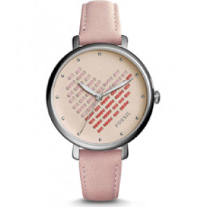 Uhrenarmband Fossil ES4153 Leder Beige 14mm