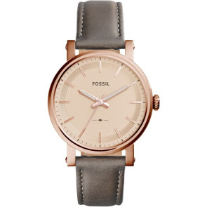 Uhrenarmband Fossil ES4180 Leder Grau 18mm