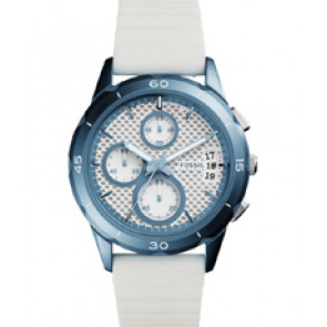 Uhrenarmband Fossil ES4222 Silikon Weiss 20mm