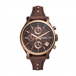 Uhrenarmband Fossil ES4286 Leder Braun 18mm