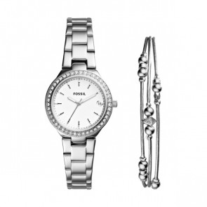 Fossil Uhrenarmband ES4336 / ES4336SET Metall Silber 16mm