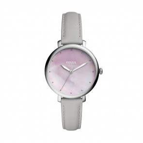 Uhrenarmband Fossil ES4386 Leder Grau 14mm