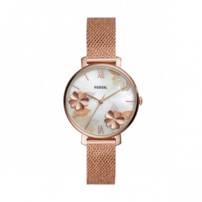 Uhrenarmband Fossil ES4534 Milanese Rosé 14mm